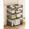 Estante de Almacenamiento de Libros de Escritorio Librero Multicapa de Escritorio para Oficina Estantería Pequeña Almacenamiento Simple de Ventana Saliente Gabinete Pequeño