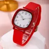 2026 Nuevo Reloj Digital de Cuarzo Cuadrado de Silicona Casual para Mujer Estudiante Simple Versátil Venta al por Mayor