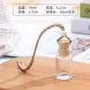Botella Ambientador para Coche con Tapa de Madera y Cordón, Botella Transparente Modelo Nuevo, Botella de Perfume de Vidrio Portátil, Directo del Fabricante