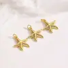 Serie Marina de Nicho Transfronteriza Collar Colgante de Concha Estrella de Mar Caracola Joyería de Cobre Versátil para Mujer Accesorios Colgante