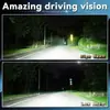 Faro LED para coche de explosión transfronterizo F2 COB faro bombilla de faro H4 luz modificada haz alto y bajo H7