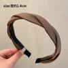 Diadema Tejida Diadema Retorcida Retro Francesa 2024 Nueva Celebridad de Internet Elegante Paquete de Compresión para el Cabello Accesorios Antideslizantes para el Cabello