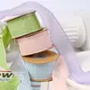 Cinta de malla transparente a cuadros con borde para presionar, accesorios para el cabello con lazo DIY, accesorios para ropa y bolsos, cinta a cuadros hueca horizontal y vertical