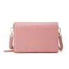 Carteira feminina 2020 cor sólida bolsa diagonal pequena multifuncional para celular bolsa de mão longa carteira de troco uma geração de cabelo