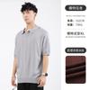 Polo de Seda de Hielo de Manga Corta para Hombre de Gama Alta con Cuello Camiseta para Hombre Estilo Americano Business Casual Paul Ropa de Hombre