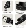 Cinturón de Cuero de Moda Estilo Hong Kong para Hombre, Cinturón de Cintura Simple y Único, Estilo Callejero de Moda Nacional, Estilo Ins, Cinturón de Hombre Versión Coreana para Estudiante Ys