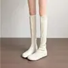 Botas finas de moda piel suave suela blanda tacón oculto punta redonda botas cortas adelgazantes para mujer versátiles botas Martin de piel suave simples