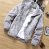 Sudadera para Hombre Estilo Coreano Holgada Otoño e Invierno Chaqueta Polar para Pareja Chaqueta de Forro Polar Coral de Doble Cara para Hombre Chaqueta de Forro Polar para Mujer