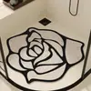 Alfombra de Baño de Seda con Agujeros Estilo Chanel, Drenaje de Agua, Antideslizante para Ducha, Venta al por Mayor