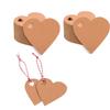 Etiqueta Amazon Dia dos Namorados Casamento Couro Vermelho Coração Amor Vermelho Cartão com Furo Decoração em Branco Etiqueta de Presente