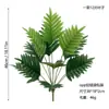 Pegamento suave planta verde hojas de hierro decoración sala de estar europea palmera artificial en maceta interior suelo anémona planta verde venta al por mayor