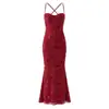 Elegante Vestido Longo com Cintura Marcada e Design Espinha de Peixe para Mulheres 2026 Primavera Nova Moda Slim Fit Costas Nuas Sexy Vestido de Festa