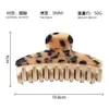 Nuevo Modelo de Pinza para el Cabello Vardom Tono Dorado, Pinza Tiburón Clásica Lisa Estampado Leopardo Acetato Accesorio para el Cabello Alexander Headwear