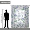 1 pieza nueva mosquitera con patrón de flores impresión digital 3D directo de fábrica decoración dormitorio sala de estar mosquitera con barra para colgar