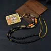 Colgante Thangka de Xizang con Detalles Dorados, Collar Colgante Thangka de Mahakala, Collar Thangka Tesoro de Cobre Puro, Caja Gawa
