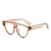 Gafas de Sol de Una Pieza Estilo Ojo de Gato con Línea de Cejas Europea y Americana Celebridad de Internet Mismo Estilo Gafas de Sol con Remaches Marco Grande Retro 3978