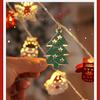 Fio de Luzes de Natal Transfronteiriço LED Decoração de Árvore de Natal Externa Papai Noel Atmosfera Fio de Luzes LED