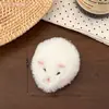 Presilha de Cabelo Fofa de Pelúcia Hamster para Meninas, Presilha Versátil de Pelúcia para Franja, Acessório de Cabelo Lateral, Presilha de Cabelo Estilosa
