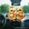Decorações Penduradas Criativas de Animais Fofos em Acrílico Transfronteiriças Acessórios para Carro Decoração de Interior Guindaste de Carro