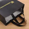Bolso de Mano No Tejido Personalizado de Alta Gama Engrosado Bolsa Publicitaria Bolsa de Compras Promocional para Centro Comercial Impreso con Logo Personalizado