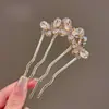 Pente de cabelo penteado de cabeça para baixo novo grampo de cabelo com franja de laço antiderrapante caveira alta estiloso moderno grampo de cabelo lateral com mechas acessório de cabelo