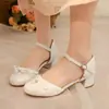Nuevos Zapatos de Hada Estilo Étnico Estampado Baotou 2025 30-43 Estilo Chino Cheongsam Dinastía Han Sandalias Huecas Zapatos de Exportación
