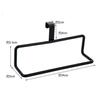Moderno Simple Hierro Forjado Cocina Multiusos Puerta Trasera Toallero Sin Clavos Gabinete Escurreplatos Toallero de Mano