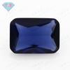 Huagang Gema Rectangular Biselado 34# Anillo Azul Nano Piedra Suelta Zafiro Artificial Octagonal Pequeño Piedra Suelta