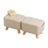 Taburete pequeño para sala de estar, sofá, cojín suave, taburete pequeño, puerta moderna y sencilla, cambiador de zapatos, taburete bajo