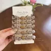Goma para el Pelo Transfronteriza Celebridad de Internet Goma para el Pelo de Intestino Grueso Grande Cuerda para el Pelo con Estampado de Leopardo de Temperamento Femenino Cuerda para el Pelo de Alta Elasticidad con Pedrería Venta al por Mayor