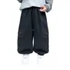 Pantalones para niño, nuevo estilo otoño 2026, ropa infantil elegante y genial, pantalones cargo primavera y otoño, pantalones largos de color liso para niños pequeños, modernos