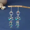 Estilo Antigo Estilo Chinês Joias Cola Artesanato Brinco com Borla de Lótus Brincos Brincos Joias Presentes para Namoradas Atacado