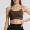 Sutiã Esportivo Lindo All-In-One com Costas Cruzadas, Regata Esportiva para Yoga de Alta Intensidade, Sutiã Esportivo Fitness Feminino à Prova de Impacto e Anti-Queda