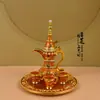 Artesanías de Lata de Colores de Característica Étnica de Xinjiang Adornos Pequeños Utensilios para Vino Regalos de Botella de Vino de Metal Regalos Conmemorativos