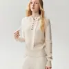 Nueva colección de otoño: Suéter con capucha de cachemir de estilo simple y relajado para mujer, con un diseño de punto acanalado holgado que crea una silueta favorecedora y estilizada.