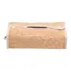 Caja de Pañuelos de Cuero de Corcho Transfronteriza Caja de Pañuelos de Corcho para Coche Bolsa de Pañuelos de Mesa de Centro de Escritorio Personalización de Fábrica