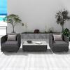 Sofá de exterior para ocio, moderno y nórdico, de ratán, de diseño, para exteriores, impermeable, protector solar, sofá, sillón, sofá Villa