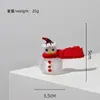 Vidrio Esmaltado Zibo Muñeco de Nieve Navideño Hecho a Mano Artesanía de Vidrio Giratorio Decoración Creativa para Escritorio de Oficina Venta al por Mayor