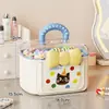 Caixa de Armazenamento de Acessórios de Cabelo Infantil, Elásticos de Cabelo para Bebê, Presilhas de Cabelo, Caixa de Joias, Faixas de Cabelo para Meninas com Tema Dopamina, Organizador de Pentes