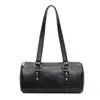 Bolsa de Ombro Moderna e Simples 2025 Outono e Inverno Nova Bolsa Feminina Retrô Sofisticada Bolsa Boston Bolsa Transversal para Mulheres