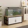 Gabinete para aquário rack para aquário metal armário inferior para aquário sala de estar casa armário de armazenamento com suporte para aquário base para aquário