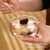 Atacado Tigela de Vidro Borossilicato Alto de Camada Dupla Utensílios de Mesa de Vidro Transparente para Uso Doméstico Iogurte Salada de Frutas Vidro Tigela de Camada Dupla