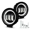 Fabricante Original Luz Antiniebla Redonda LED para Coche de Tres Colores con Apertura Luz de Trabajo Vehículo Todoterreno Faros de Motocicleta Eléctrica