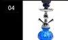 Set de Shisha Popular Árabe Transfronterizo Hierro Doble Tubo Pequeña Tetera de Agua Hierro Pistola con Gran Salida de Humo Shisha
