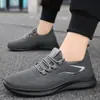 Zapatos de Hombre, Zapatos Casuales Transfronterizos, Zapatos de Malla Tejido Volador de Talla Grande, Zapatos de Hombre Transpirables y Ligeros, Zapatos Cómodos de Suela Blanda, Zapatos de Boca Baja