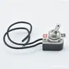 Interruptor de Botón Negro con Cable de Inserción Lateral KNS- 0.05kg Patas Dos Velocidades Balancín Interruptor Basculante