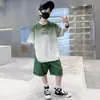 Ropa Infantil Camiseta de Manga Corta para Niños Ropa de Verano 2026 Nuevo Estilo Niños Tallas Mediana y Grande Tops para Niños Estilo Verano Niños Versátil Verano Camisetas de Moda