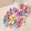 Gomas para el pelo de niños, diademas de pulgar para bebé, gomas para el pelo bonitas, accesorios para el pelo, no dañan el pelo, buena elasticidad, gomas elásticas para el pelo de niñas.