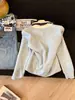 Super estiloso~ Cardigan suéter de laço doce estilo coreano para mulheres, design novo, top com visual jovem e jovial