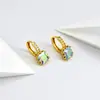Set de Escuadra Elegante Transfronterizo Hebilla de Oreja de Circonita Simple Dulce Nicho Lujo Ligero Sentido de Gama Alta Pendientes de Cobre Joyería para Orejas en stock